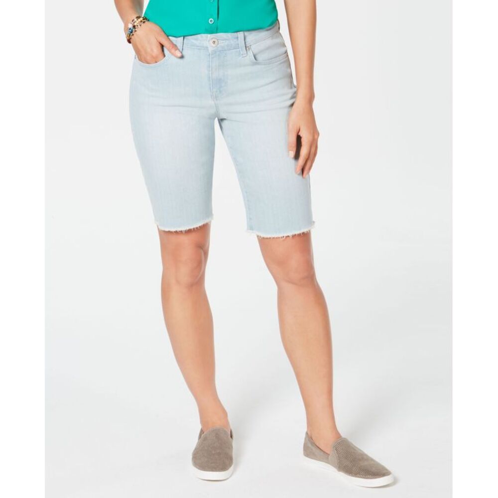 Style & Co Petite Raw Hem Bermuda Shorts